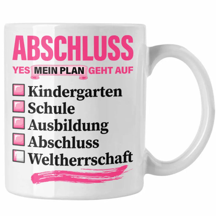 Trendation - Frauen Prüfung Bestanden Geschenk Tasse Geschenkidee Bestandene Prüfung Abschluss 2023 Master Bachelor Doktor Frauen Weiß Trendation