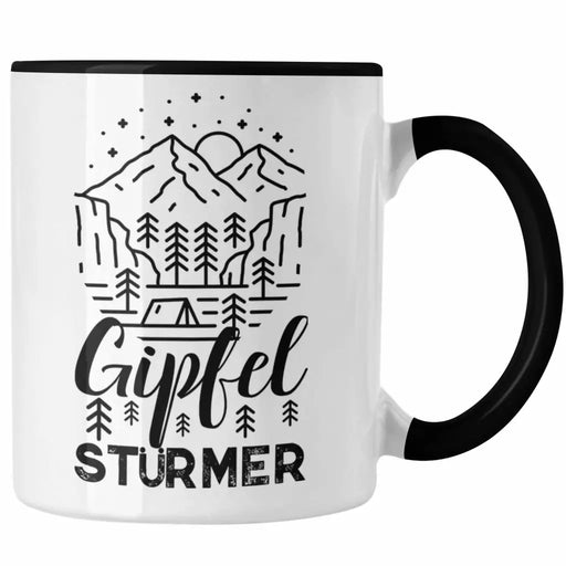Trendation - Gipfel Stürmer Tasse Geschenk Wanderer Geschenkidee Wandern Berge Trendation