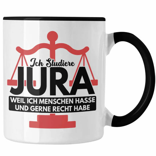 Trendation - Jura Tasse Geschenk Spruch Jurist Geschenkidee Anwalt Jura-Studium Lustige Sprüche Staatsexamen Ich Studiere Jura Trendation