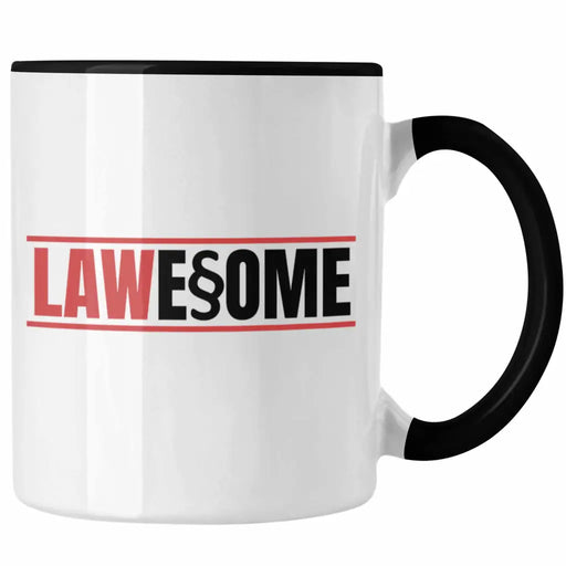 Trendation - Jura Tasse Geschenk Spruch Jurist Geschenkidee Anwalt Jura-Studium Lustige Sprüche Staatsexamen Lawesome Trendation