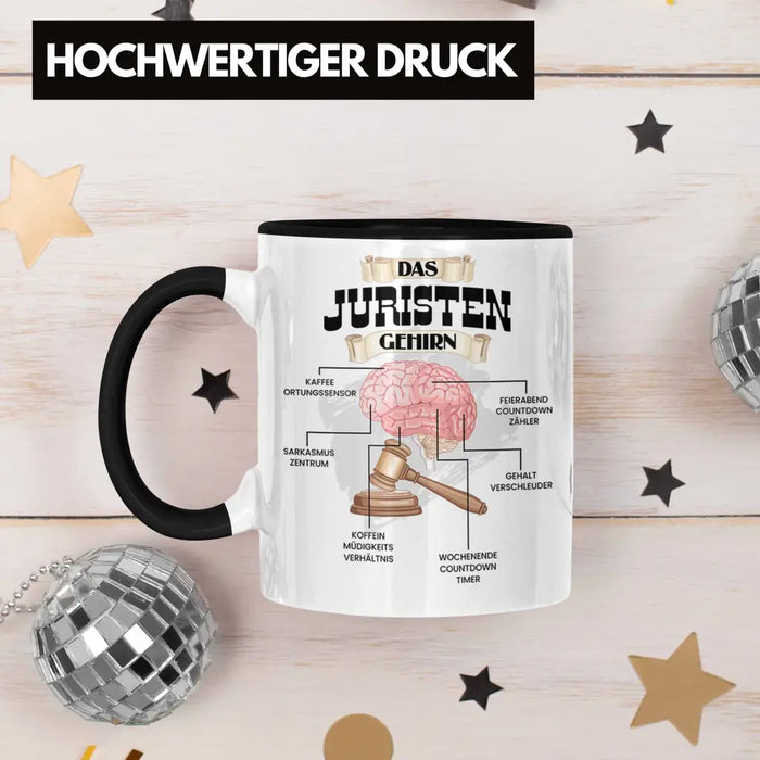 Trendation - Jura Tasse Lustiges Geschenk für Juristen Gesetz Spruch Becher Geburtstag Weihnachten Richter Trendation