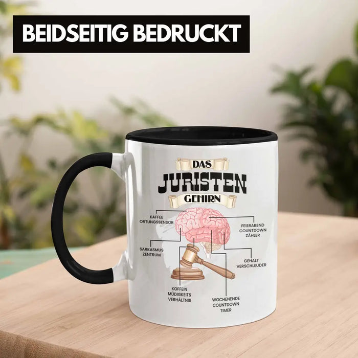 Trendation - Jura Tasse Lustiges Geschenk für Juristen Gesetz Spruch Becher Geburtstag Weihnachten Richter Trendation