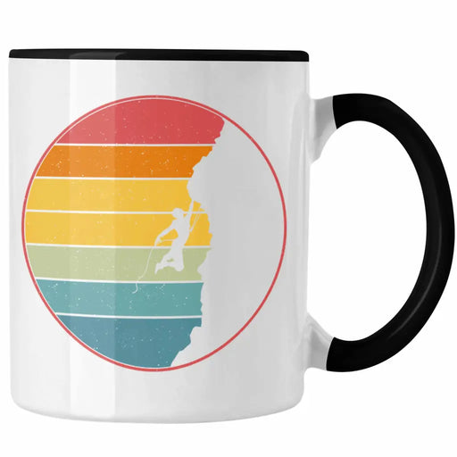 Trendation - Klettern Bergsteigen Geschenk Tasse Boulder Geschenkidee Berge Trendation