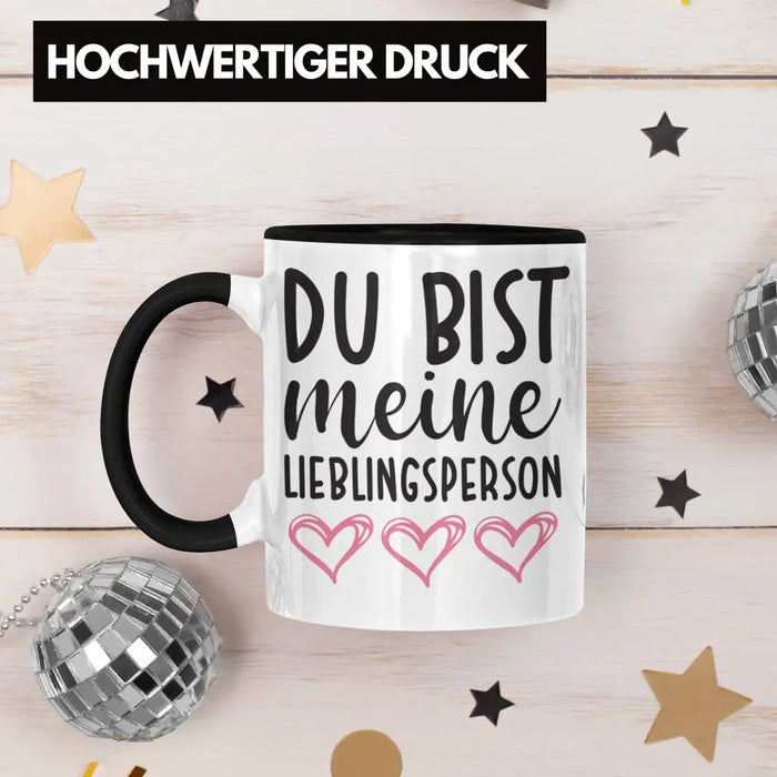 Trendation - Lieblingsmensch Lieblingsperson Tasse Geschenk Beste Freundin Freund Tasse mit Spruch Trendation