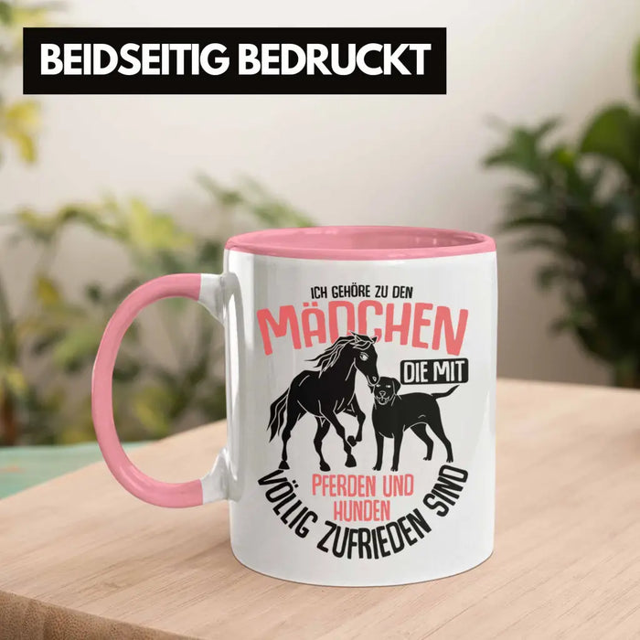 Trendation - Lustige Reiter Sprüche Geschenk Tasse Reiterin Pferde Mädchen Geschenkidee Pferde Und Hunde Rosa Trendation