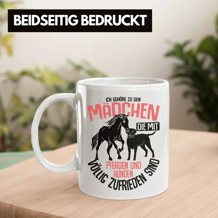 Trendation - Lustige Reiter Sprüche Geschenk Tasse Reiterin Pferde Mädchen Geschenkidee Pferde Und Hunde Weiß Trendation