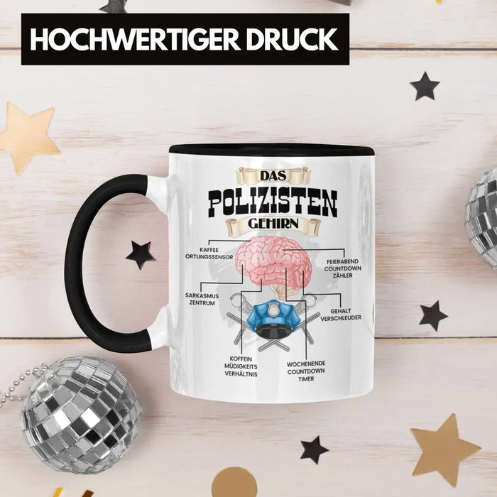 Trendation - Polozisten Tasse Lustiges Geschenk für Polizei Polizisten Spruch Becher Geburtstag Weihnachten Trendation
