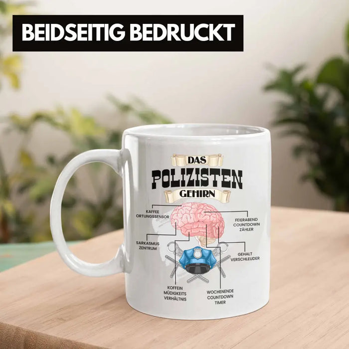 Trendation - Polozisten Tasse Lustiges Geschenk für Polizei Polizisten Spruch Becher Geburtstag Weihnachten Weiß Trendation
