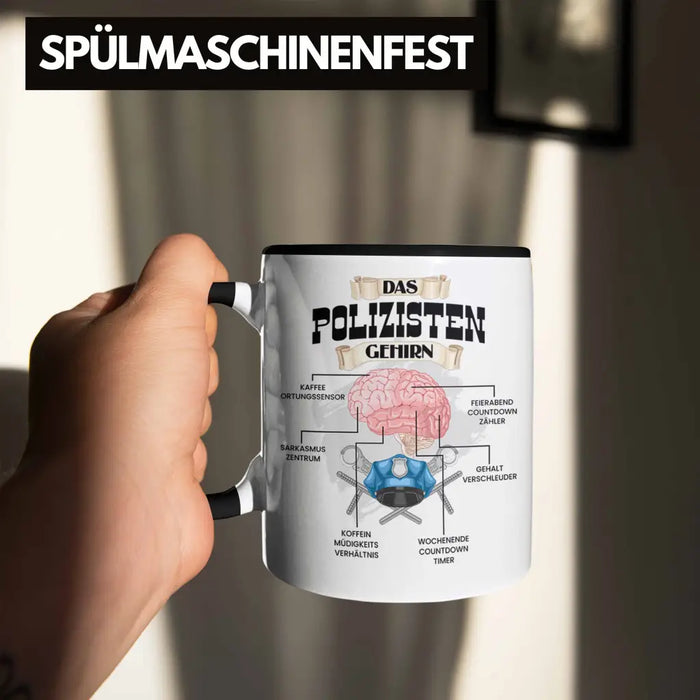 Trendation - Polozisten Tasse Lustiges Geschenk für Polizei Polizisten Spruch Becher Geburtstag Weihnachten Trendation