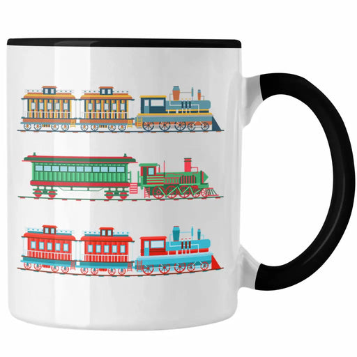 Trendation - Züge Tasse Geschenk Eisenbahner Lokführer Spruch Lokomotive Geschenkidee Eisenbahn Modelleisenbahn Trendation