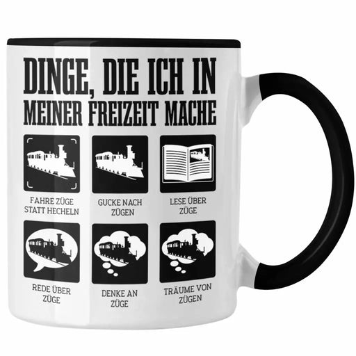 Trendation - Züge Tasse Ich Liebe Züge Geschenk Eisenbahner Modelleisenbahn Lustiger Spruch Trendation