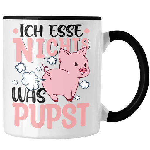 Trendation - Veganer Tasse Geschenk Ich Esse Nichts Was Pupst Vegan Geschenkidee Lustiger Spruch Vegane Lebensweise Veganerin Trendation