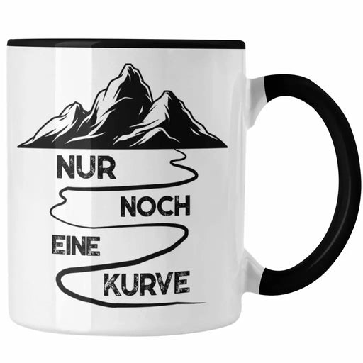 Trendation - Wandern Tasse Geschenk Wanderer Nur Noch Eine Kurve Geschenkidee Berge Alpen Geschenke Trendation