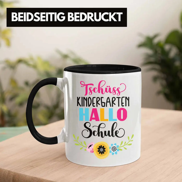 Tschüss Kindergarten Hallo Schule Mädchen 2022 Geschenk Tasse Schulstart 1. Schultag Schuleinführung Schulanfang Geschenkidee 2022 Schulkind Ich Glitzer Jetzt In Der Schule Trendation