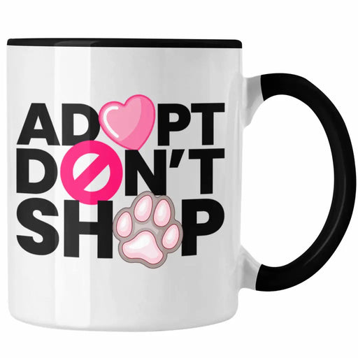 Veganer Tasse Geschenk Adopt Dont Shop Statement Vegetarier Geschenkidee Tierschutz Tierschützer Trendation