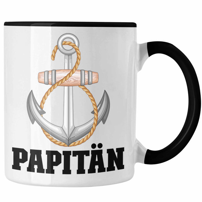 Papitän Tasse Geschenk Vater Kapitän Geschenkidee zum Vatertag Papa Boot Trendation