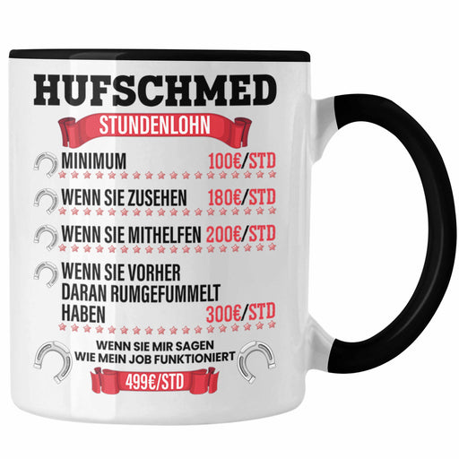 Hufschmied Geschenk Tasse Pferde Hufen Lustiger Spruch Pferdehof Trendation
