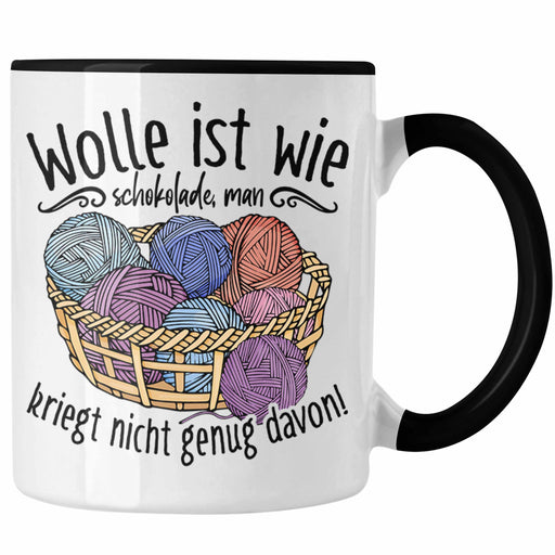 Stricken Tasse Geschenk Häkeln Geschenkidee Mama Oma Rentner Trendation