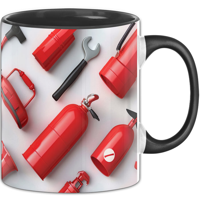 Feuerwehr Tasse Geschenk Feuerwehrmann 3D Tasse Trendation