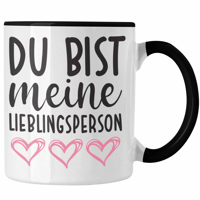 Trendation - Lieblingsmensch Lieblingsperson Tasse Geschenk Beste Freundin Freund Tasse mit Spruch Trendation