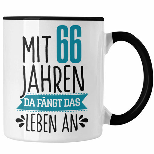 Trendation - Lustiges Geschenk 66. Geburtstag für Männer und Frauen Tasse 66er Geschenkiee Spruch Trendation