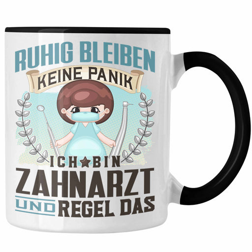 Zahnarzt Tasse Geschenk Lustiger Spruch Männer Ruhig Bleiben Zahnarzt Krankenhaus Geschenkidee Dentist Trendation