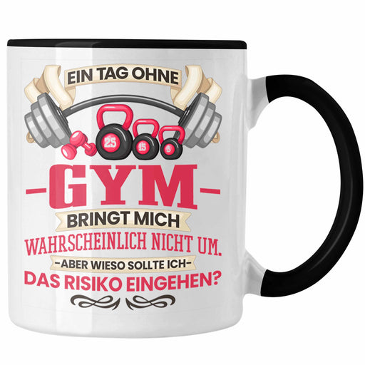 Gym Tasse Geschenk Fitness Spruch Geschenkidee für Fitness Freak Pumper Trendation