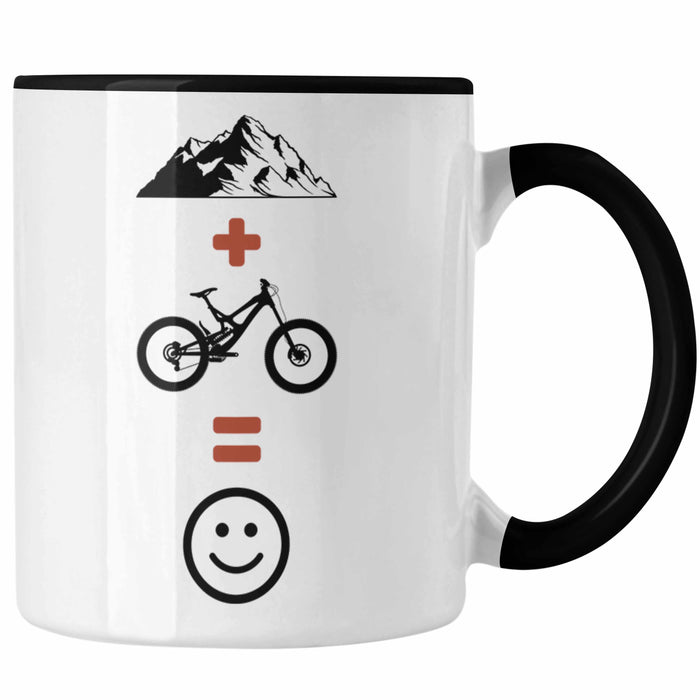 Mountainbike Tasse Geschenk Berge Downhill MTB Fahrer Geschenkidee Trendation