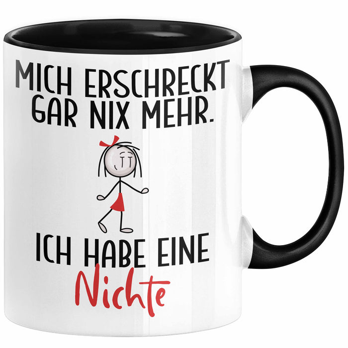 Onkel Tante Tasse Geschenk von Nichte Lustige Geschenkidee für Tante Onkel Mich Erschreckt Gar Nix Mehr Ich Habe Eine Nichte Trendation