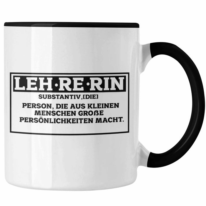 Lehrerin Tasse Abschiedsgeschenk für Lehrerinnen Geschenkidee Abschied Trendation