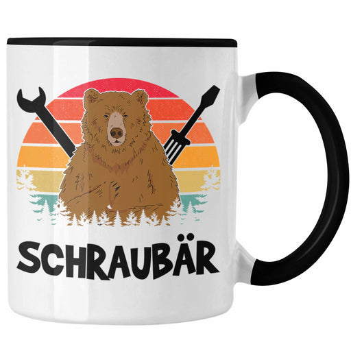 Schraubär Tasse Geschenk Schrauber KFZ Mechaniker Mechatroniker Geschenkidee Schrauben Handwerker Papa Onkel Chef Trendation