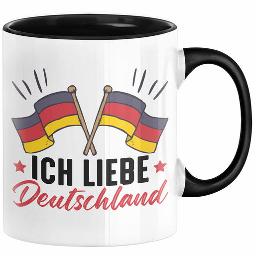 Ich Liebe Deutschland Tasse Geschenk Geschenkidee Flagge Trendation