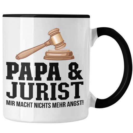 Papa und Jurist Tasse Geschenkidee Vater für Jura Juristen Geburtstag Vatertag Spruch Geschenkidee Trendation