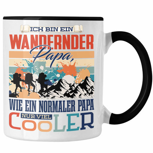 Wandern Papa Tasse Geschenk Vater Geschenkidee zum Vatertag Hobby Wandernder Papa Spruch Lustig Trendation