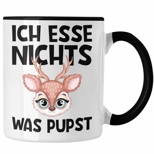 Veganer Tasse Geschenk Ich Esse Nichts Was Pupst Tierschutz Reh Edition Trendation