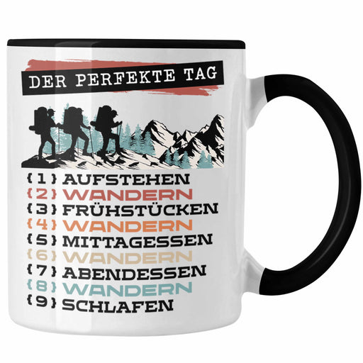 Wandern Tasse Geschenk für Wander-Fans Berge Spruch Der tolle Tag Geschenkidee Lustig Trendation