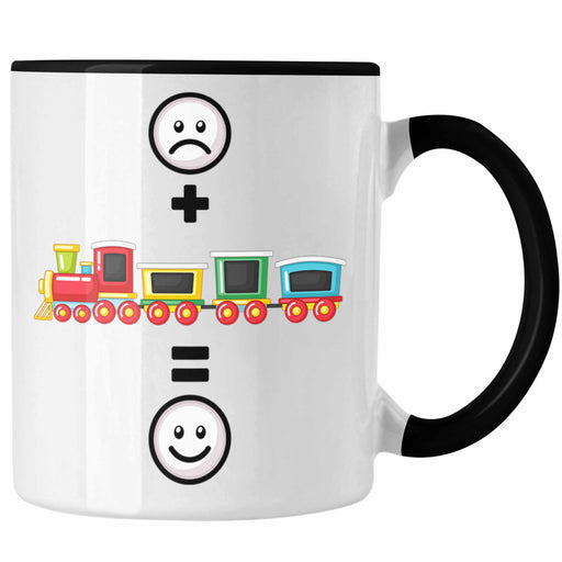 Eisenbahn Tasse Geschenk für Eisenbahner Modelleisenbahn :( + Eisenbahner = :) Lustige Geschenkidee Geburtstag Trendation