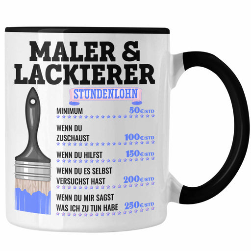 Maler & Lackierer Job Tasse Geschenk Männer Lustig Anstreicher Malermeister Lackierer Trendation