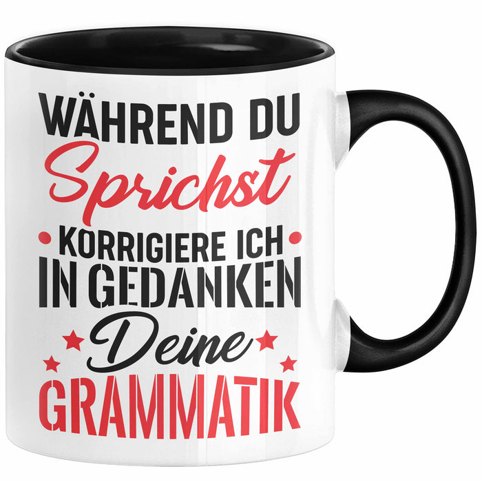 Deutsch-Lehrer Tasse Geschenk Grammatik Korrigieren Geschenkidee Lehrerin Trendation