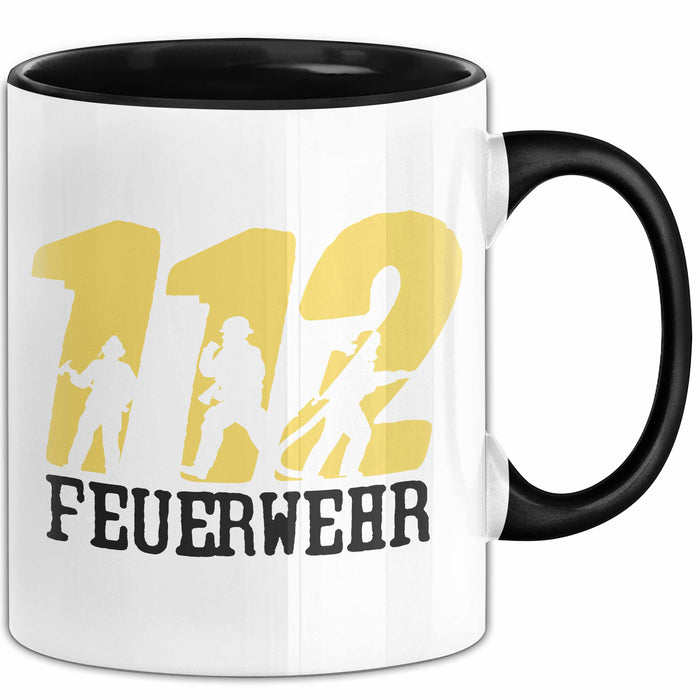 Feuerwehr Tasse Geschenk Für Feuerwehrmann Geschenkidee Hydrant 112 Trendation