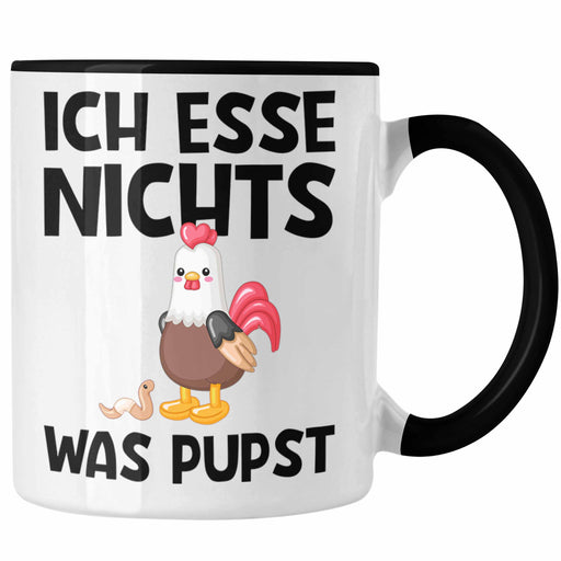 Veganer Tasse Geschenk Ich Esse Nichts Was Pupst Tierschutz Hühner Edition Trendation