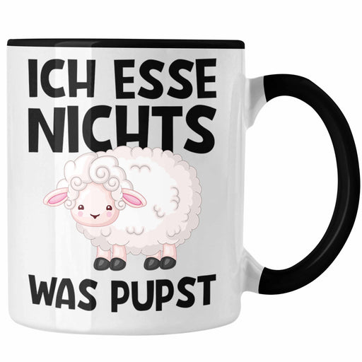 Veganer Tasse Geschenk Ich Esse Nichts Was Pupst Tierschutz Schaf Edition Trendation