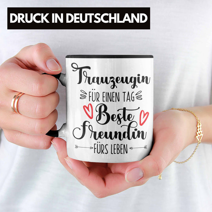 Trauzeugin Tasse Geschenk Beste Freundin Überraschung Beste Trauzeugin Spruch Geschenkidee Trendation