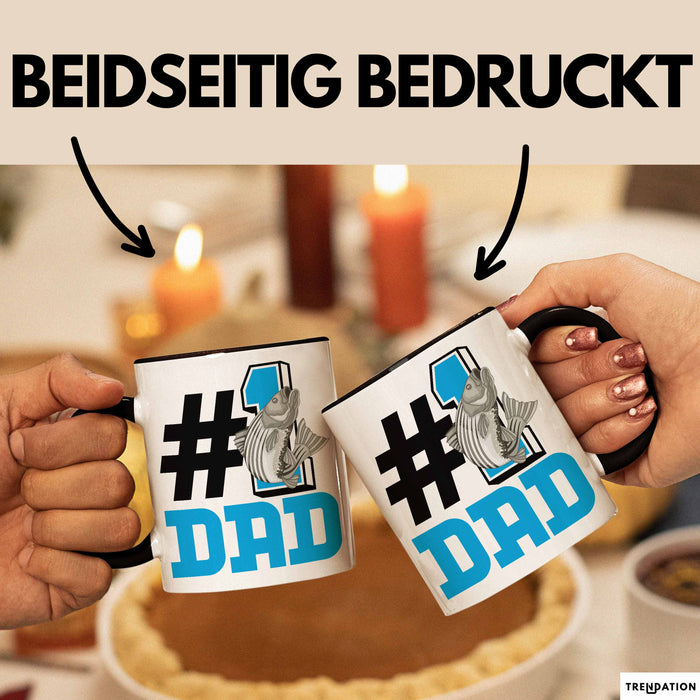 Fischer Nummer 1 Dad Vater Tasse Geschenk Angler Papa Geschenkidee Bester Papa Der Welt Vatertag Lustige Geschenkidee Trendation