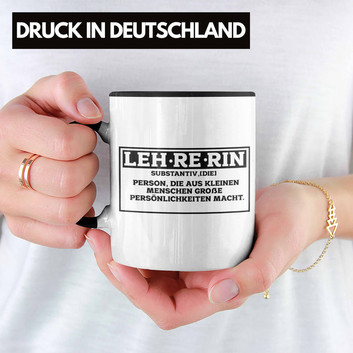 Lehrerin Tasse Abschiedsgeschenk für Lehrerinnen Geschenkidee Abschied Trendation