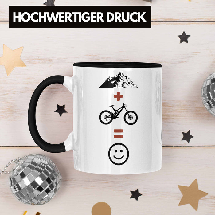 Mountainbike Tasse Geschenk Berge Downhill MTB Fahrer Geschenkidee Trendation