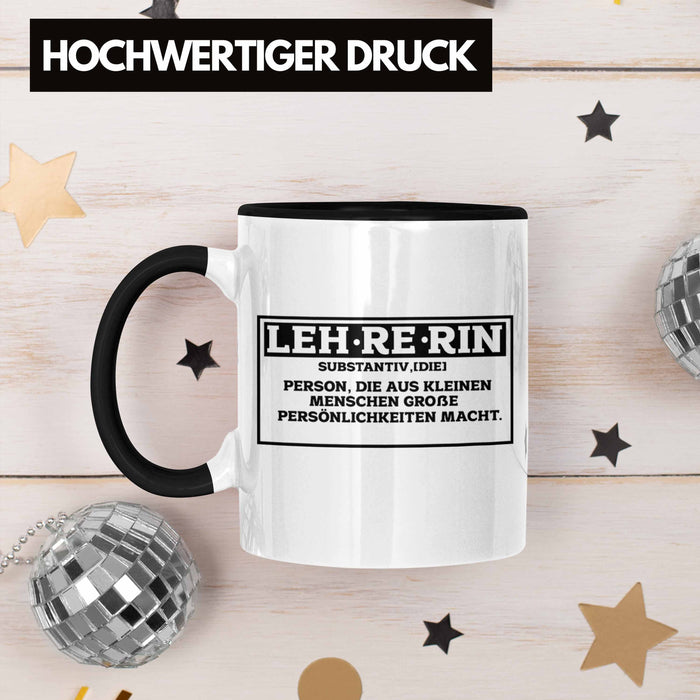 Lehrerin Tasse Abschiedsgeschenk für Lehrerinnen Geschenkidee Abschied Trendation