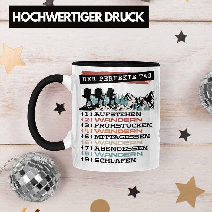 Wandern Tasse Geschenk für Wander-Fans Berge Spruch Der tolle Tag Geschenkidee Lustig Trendation