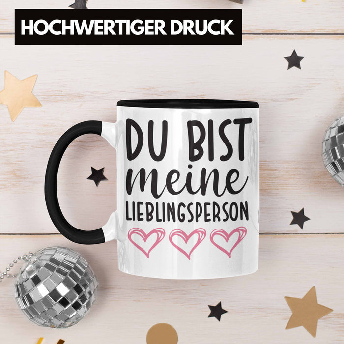Trendation - Lieblingsmensch Lieblingsperson Tasse Geschenk Beste Freundin Freund Tasse mit Spruch Trendation