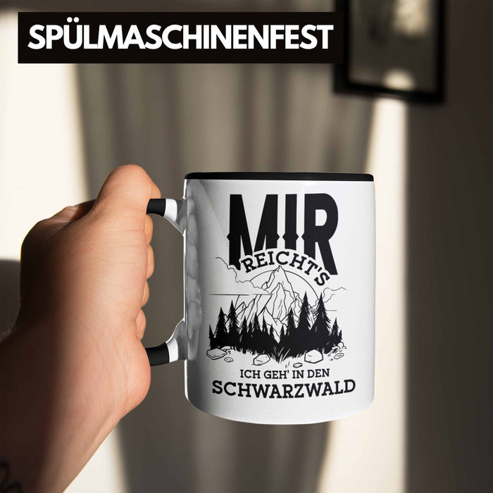 Schwarzwald Wanderer Tasse mit lustigem Spruch - Geschenk für Naturfreunde und Wanderliebhaber Trendation